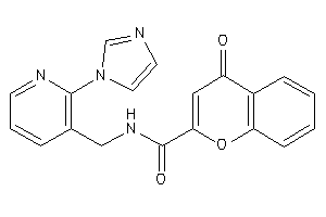 N-[(2-imidazol-1-yl-3-pyridyl)methyl]-4-keto-chromene-2-carboxamide