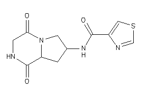 N-(1,4-diketo-2,3,6,7,8,8a-hexahydropyrrolo[1,2-a]pyrazin-7-yl)thiazole-4-carboxamide