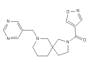 Image of Isoxazol-4-yl-[7-(5-pyrimidylmethyl)-3,7-diazaspiro[4.5]decan-3-yl]methanone