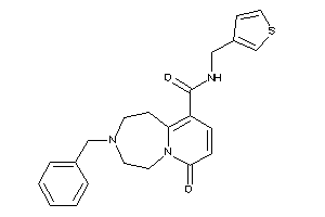 Image of 3-benzyl-7-keto-N-(3-thenyl)-1,2,4,5-tetrahydropyrido[2,1-g][1,4]diazepine-10-carboxamide
