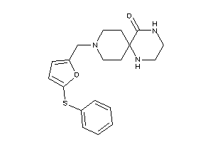 9-[[5-(phenylthio)-2-furyl]methyl]-1,4,9-triazaspiro[5.5]undecan-5-one