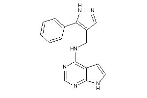 (5-phenyl-1H-pyrazol-4-yl)methyl-(7H-pyrrolo[2,3-d]pyrimidin-4-yl)amine