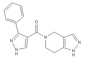 (3-phenyl-1H-pyrazol-4-yl)-(1,4,6,7-tetrahydropyrazolo[4,3-c]pyridin-5-yl)methanone