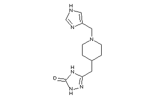 3-[[1-(1H-imidazol-4-ylmethyl)-4-piperidyl]methyl]-1,4-dihydro-1,2,4-triazol-5-one