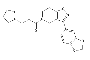 1-[3-(1,3-benzodioxol-5-yl)-6,7-dihydro-4H-isoxazolo[4,5-c]pyridin-5-yl]-3-pyrrolidino-propan-1-one