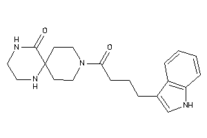 3-[4-(1H-indol-3-yl)butanoyl]-3,8,11-triazaspiro[5.5]undecan-7-one