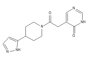 5-[2-keto-2-[4-(1H-pyrazol-5-yl)piperidino]ethyl]-1H-pyrimidin-6-one