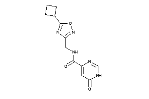 N-[(5-cyclobutyl-1,2,4-oxadiazol-3-yl)methyl]-6-keto-1H-pyrimidine-4-carboxamide