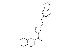 Image of 1,3,4,6,7,8,9,9a-octahydropyrido[1,2-a]pyrazin-2-yl-[2-(1,3-benzodioxol-5-yloxymethyl)oxazol-4-yl]methanone