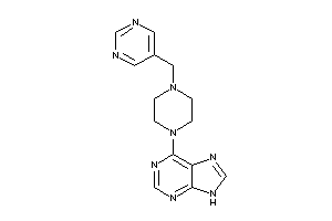 6-[4-(5-pyrimidylmethyl)piperazino]-9H-purine