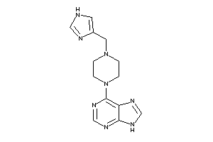 6-[4-(1H-imidazol-4-ylmethyl)piperazino]-9H-purine