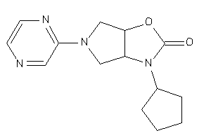 Image of 3-cyclopentyl-5-pyrazin-2-yl-3a,4,6,6a-tetrahydropyrrolo[3,4-d]oxazol-2-one