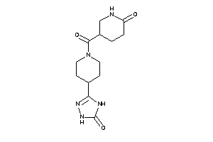 5-[4-(5-keto-1,4-dihydro-1,2,4-triazol-3-yl)piperidine-1-carbonyl]-2-piperidone