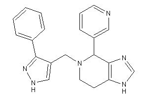 5-[(3-phenyl-1H-pyrazol-4-yl)methyl]-4-(3-pyridyl)-1,4,6,7-tetrahydroimidazo[4,5-c]pyridine