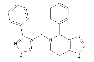 4-phenyl-5-[(3-phenyl-1H-pyrazol-4-yl)methyl]-1,4,6,7-tetrahydroimidazo[4,5-c]pyridine