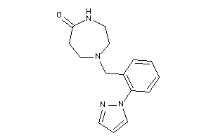 1-(2-pyrazol-1-ylbenzyl)-1,4-diazepan-5-one