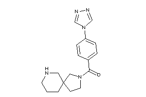 3,7-diazaspiro[4.5]decan-3-yl-[4-(1,2,4-triazol-4-yl)phenyl]methanone