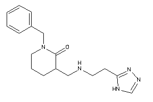 1-benzyl-3-[[2-(4H-1,2,4-triazol-3-yl)ethylamino]methyl]-2-piperidone