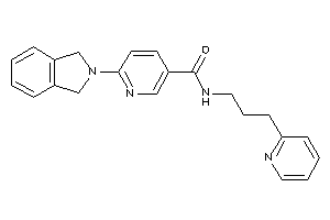 6-isoindolin-2-yl-N-[3-(2-pyridyl)propyl]nicotinamide