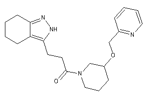 1-[3-(2-pyridylmethoxy)piperidino]-3-(4,5,6,7-tetrahydro-2H-indazol-3-yl)propan-1-one