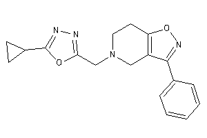 5-[(5-cyclopropyl-1,3,4-oxadiazol-2-yl)methyl]-3-phenyl-6,7-dihydro-4H-isoxazolo[4,5-c]pyridine
