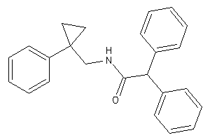 2,2-diphenyl-N-[(1-phenylcyclopropyl)methyl]acetamide