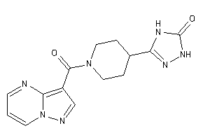 3-[1-(pyrazolo[1,5-a]pyrimidine-3-carbonyl)-4-piperidyl]-1,4-dihydro-1,2,4-triazol-5-one