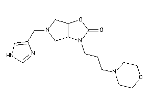 5-(1H-imidazol-4-ylmethyl)-3-(3-morpholinopropyl)-3a,4,6,6a-tetrahydropyrrolo[3,4-d]oxazol-2-one