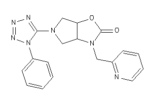 5-(1-phenyltetrazol-5-yl)-3-(2-pyridylmethyl)-3a,4,6,6a-tetrahydropyrrolo[3,4-d]oxazol-2-one