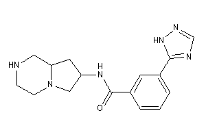 Image of N-(1,2,3,4,6,7,8,8a-octahydropyrrolo[1,2-a]pyrazin-7-yl)-3-(1H-1,2,4-triazol-5-yl)benzamide