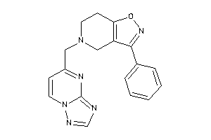 Image of 3-phenyl-5-([1,2,4]triazolo[1,5-a]pyrimidin-5-ylmethyl)-6,7-dihydro-4H-isoxazolo[4,5-c]pyridine