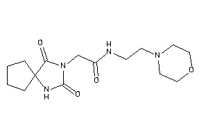 2-(2,4-diketo-1,3-diazaspiro[4.4]nonan-3-yl)-N-(2-morpholinoethyl)acetamide