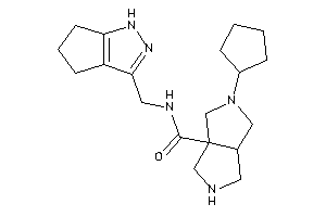 5-cyclopentyl-N-(1,4,5,6-tetrahydrocyclopenta[c]pyrazol-3-ylmethyl)-1,2,3,3a,4,6-hexahydropyrrolo[3,4-c]pyrrole-6a-carboxamide