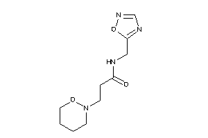 N-(1,2,4-oxadiazol-5-ylmethyl)-3-(oxazinan-2-yl)propionamide