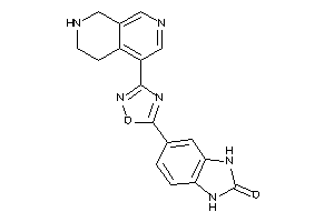 5-[3-(5,6,7,8-tetrahydro-2,7-naphthyridin-4-yl)-1,2,4-oxadiazol-5-yl]-1,3-dihydrobenzimidazol-2-one