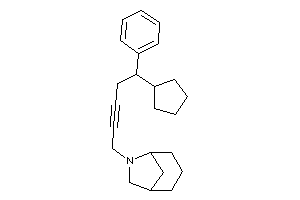 6-(5-cyclopentyl-5-phenyl-pent-2-ynyl)-6-azabicyclo[3.2.1]octane