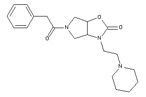 5-(2-phenylacetyl)-3-(2-piperidinoethyl)-3a,4,6,6a-tetrahydropyrrolo[3,4-d]oxazol-2-one