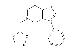 Image of 5-(2-isoxazolin-5-ylmethyl)-3-phenyl-6,7-dihydro-4H-isoxazolo[4,5-c]pyridine