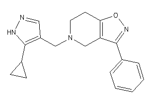 5-[(5-cyclopropyl-1H-pyrazol-4-yl)methyl]-3-phenyl-6,7-dihydro-4H-isoxazolo[4,5-c]pyridine