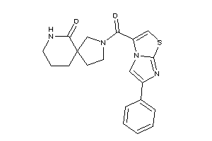 2-(6-phenylimidazo[2,1-b]thiazole-3-carbonyl)-2,9-diazaspiro[4.5]decan-10-one