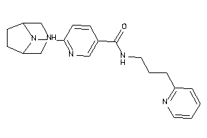 6-(3,8-diazabicyclo[3.2.1]octan-8-yl)-N-[3-(2-pyridyl)propyl]nicotinamide