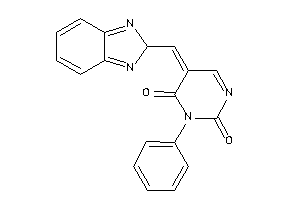 Image of 5-(2H-benzimidazol-2-ylmethylene)-3-phenyl-pyrimidine-2,4-quinone