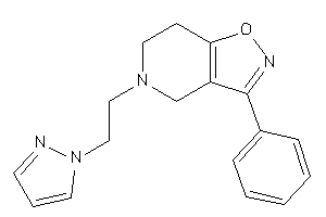 3-phenyl-5-(2-pyrazol-1-ylethyl)-6,7-dihydro-4H-isoxazolo[4,5-c]pyridine