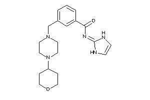 N-(4-imidazolin-2-ylidene)-3-[(4-tetrahydropyran-4-ylpiperazino)methyl]benzamide