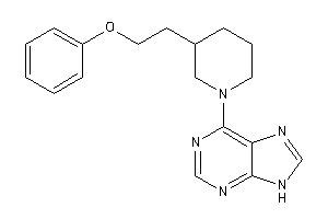 6-[3-(2-phenoxyethyl)piperidino]-9H-purine