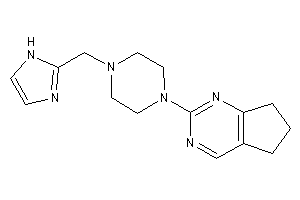 Image of 2-[4-(1H-imidazol-2-ylmethyl)piperazino]-6,7-dihydro-5H-cyclopenta[d]pyrimidine