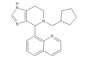 8-[5-(cyclopentylmethyl)-1,4,6,7-tetrahydroimidazo[4,5-c]pyridin-4-yl]quinoline