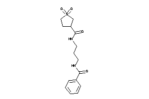 N-(3-benzamidopropyl)-1,1-diketo-thiolane-3-carboxamide