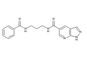 N-(3-benzamidopropyl)-1H-pyrazolo[3,4-b]pyridine-5-carboxamide