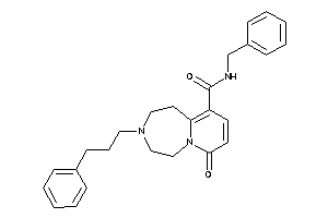 Image of N-benzyl-7-keto-3-(3-phenylpropyl)-1,2,4,5-tetrahydropyrido[2,1-g][1,4]diazepine-10-carboxamide